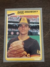 1985 Fleer # 30 Dave Dravecky San Diego Padres