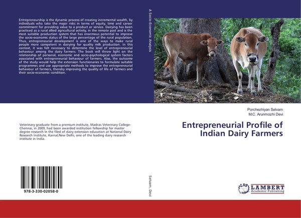 Entrepreneurial Profile Of Indian Dairy Farmers Porchezhiyan Selvam (U. A.) Buch-image