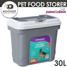 [30L Large] Pet Brid Puppy Dog Cat Food Storer Storage Container Scoop Dispenser