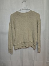 Gypsy Cloud Beige Boxy Pullover Sweater Size Small