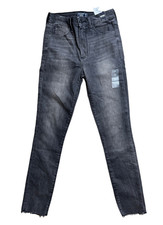 Abercrombie and Fitch High Rise Super Skinny Black Denim Jeans Size 25/0S NWT