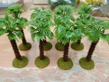 8 based Landscape Small Model Palm Tree wargaming scenery terrain 3-3.5" Tall