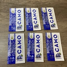 Camo Natural Leaf Wraps Blueberry Self Rolling Herbal Wraps (6 Packs/30 Sheets)