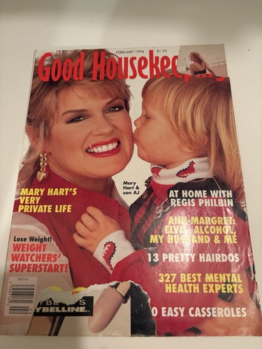 GOOD HOUSEKEEPING Magazine, FEBRUARY 1994, MARY HART & SON AJ Cover, ANN-MARGRET