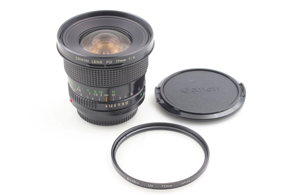 [Casi Como Nuevo] Lente Gran Angular Canon FD NFD 17mm f4 MF Para F-1 A-1 De JAPÓN Foto 2 de 4