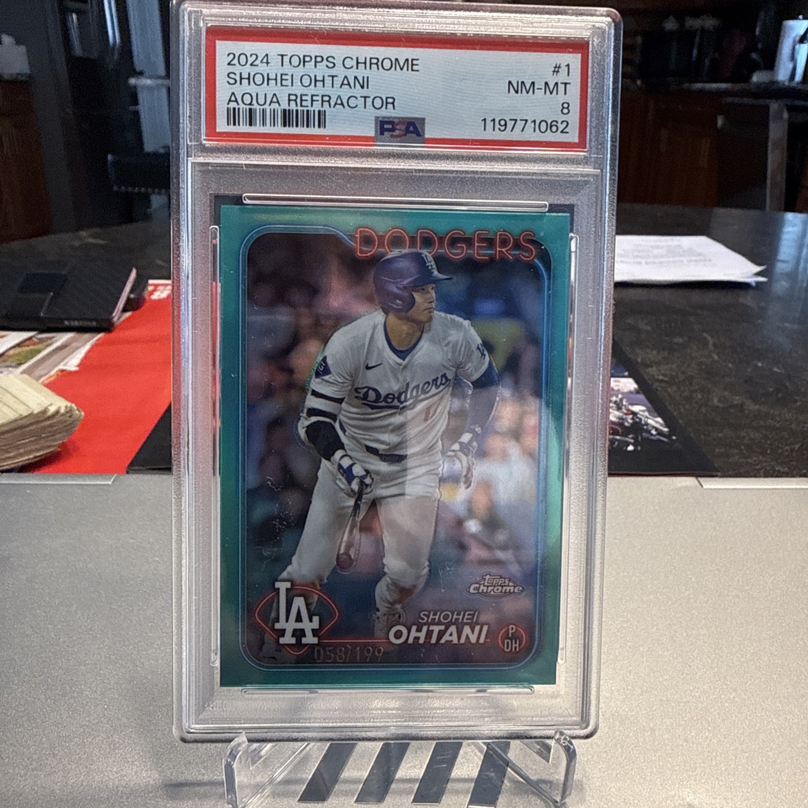 2024 Topps Chrome - Shohei Ohtani #1 Aqua Refractor /199