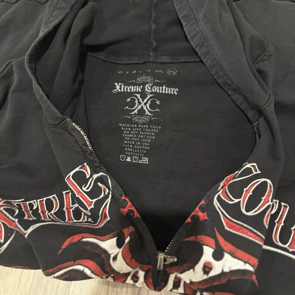 Jessie Pinkman Xtreme Couture Grunge Y2K Zip Up Hoodie 3XL Foto 3 de 3