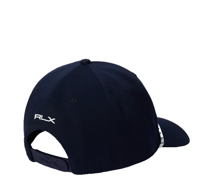 全新带标签 罕见 100% 正品 Ralph Lauren 高尔夫熊 RLX 通风海军帽/帽子 — 第 3/3 张图片
