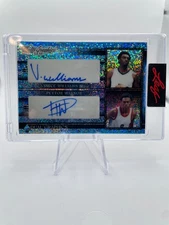 2022-23 Leaf Multigraphics Peyton Watson + Vince Williams Blue Sparkle Auto /10