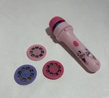 Disney Idea Nuova Minnie Mouse Torch Flashlight Toy  With 3 Slides