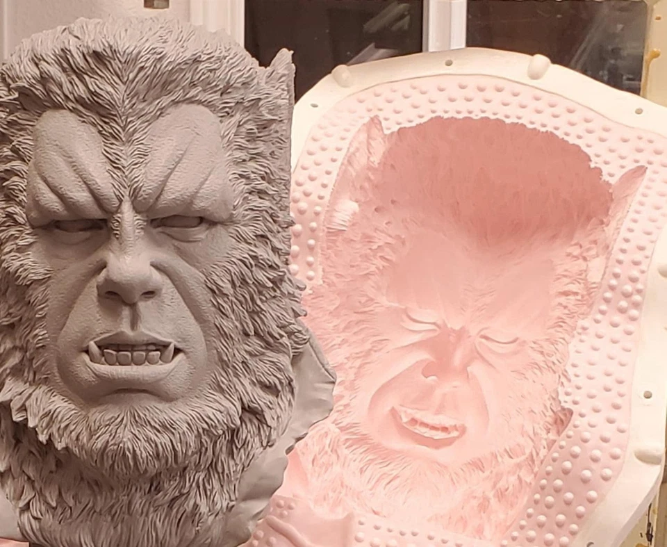 1/1 Scale Curse Of The Werewolf Resin Bust - Image 3 of 4