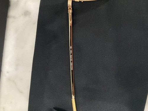 Dolce & Gabbana Gold 37mm Shield Sunglasses DG 2162 02/F9 - Picture 7 of 20