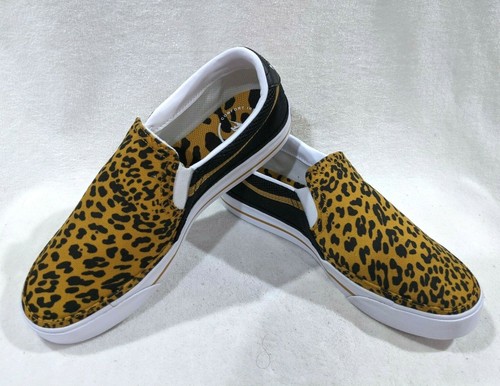 nike leopard slip on