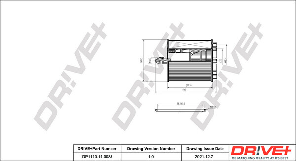 Dr!ve+ DP1110.11.0085 ÖLfilter FÜR Alfa Romeo Cadillac Chevrolet Fiat Opel Saab-image