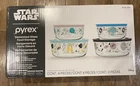 PYREX DISNEY STAR WARS 8PC FOOD STORAGE DECORATED GLASS SET limited