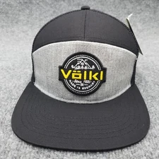 Völkl Hat Cap Black Gray Snap Back Mens Ski Skiing