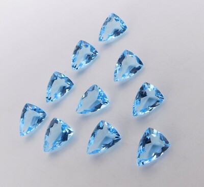 Lab Created Blue Topaz Fancy Shape Cut Lot Loose Gemstone 10X14 MM P-1111