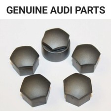 GENUINE AUDI A2 A3 A4 A5 A6 Q5 17mm WHEEL NUT BOLT LOCKING COVERS CAPS x5