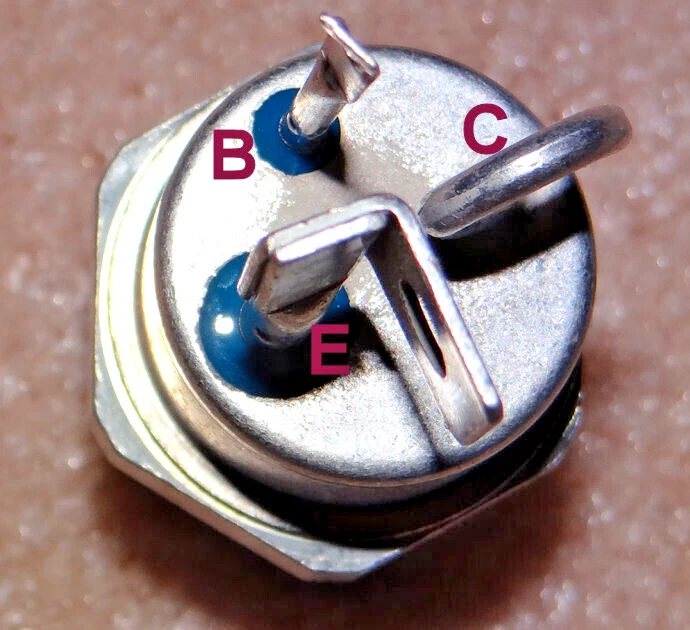 NOS 2N2124 2PC's High Power Stud Mounted High Power Transistors. SPC 2N2124-8739 - Image 3 of 3