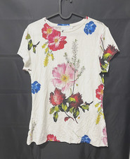 La Blanca Women's T- Shirt Cover Up Swimwear Flowers Size M 2937