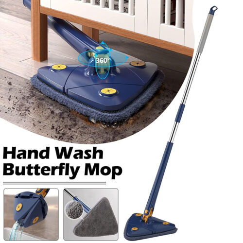 Triangel Wischmopp Set, Reinigungsmopp 360° Drehbar, Dreieckig Verstellbar DE - Bild 9 von 19