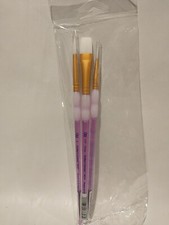 Royal Brush Crafter's Choice White Taklon Round Brush-Size 6, 3 And 1/2" Lot 3