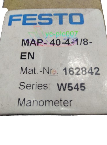 Festo Manometer MA-50-16-1/4 pressure gauge 356759 016bar 0