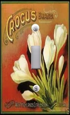 Light Switch Plate & Outlet Covers CROCUS BRAND VINTAGE FRUIT CRATE DESIGN 01