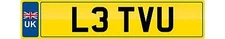LET LETTIE Private number plate cherished registration personal L3 TVU car reg