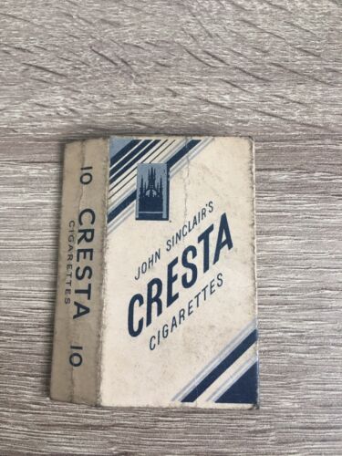 Vintage Scare John Sinclairs Cresta 10 Cigarettes Tobacco Empty Packet C. 1950 - Picture 1 of 4