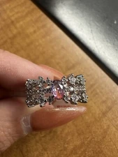 BP "The Iris Ring" RBP4955 LC Blue Purple Bi color Tourmaline Rhodium Size 10