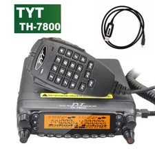 TYT TH7800 50W Mobile Radio Dual Band Radio Station Transceiver + USB Cable