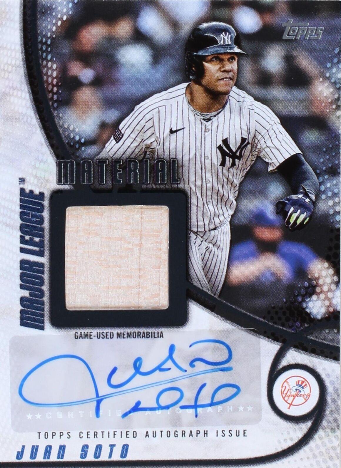 2025 Topps Series 1 - Major League Material Autographs Juan Soto