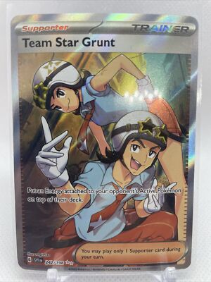 242 198 pokemon card Great Tusk ex 246/198 Rare with Special Illustration (Burst Base and Purple) + TitanCards Toploader Toys this piece serves as a premier focal point for any high Team Rocket's Crobat ex 242/182