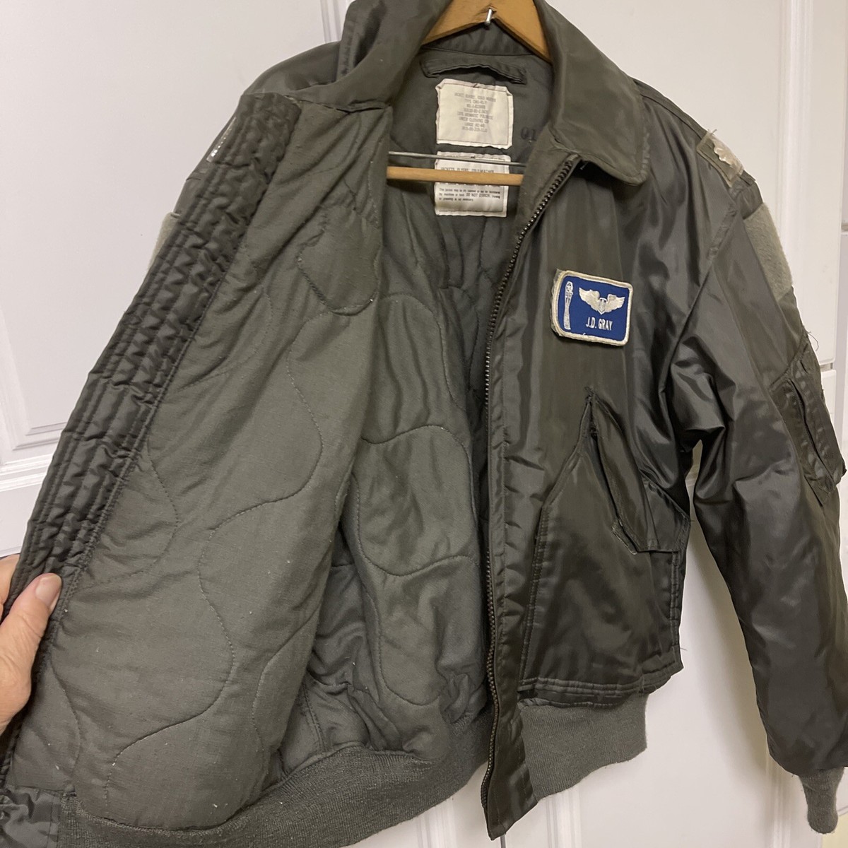 Vintage USAF Men's Winter Flight Jacket Type CWU 45/P LARGE