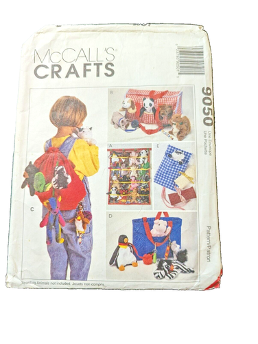 McCall's Crafts patron couture 9050 sac à dos accessoires pour sac de haricots bébés - Photo 1/3