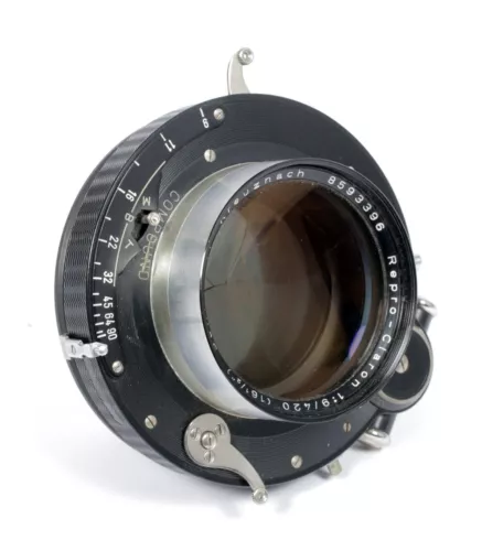 Schneider Repro Claron 16.5" [420mm] F9 Lens in compound shutter #0295