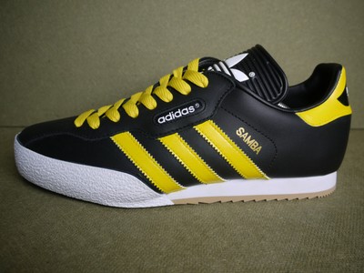 adidas samba yellow stripe