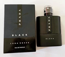 PRADA LUNA ROSSA BLACK EDP 3.3 OZ / 100ML REFILLABLE FOR MEN (NEW IN A BOX)