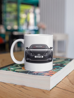 Personalisiertes Nummernschild Lexus LC 500 Cabrio schwarz Tasse Unikat Geschenk