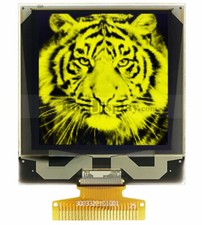 Yellow 1.5 inch Grayscale OLED Display Panel 128x128 I2C Serial SPI w/Tutorial