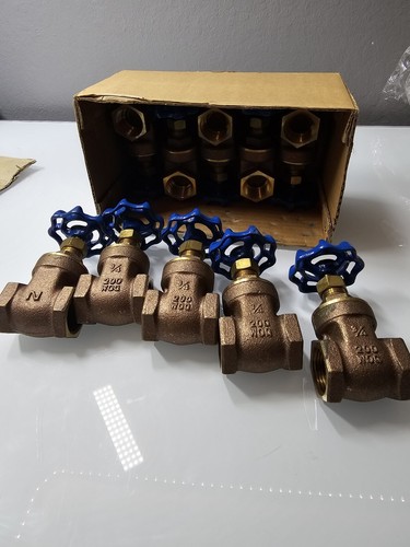 Nibco Brass Gate Valve 3/4 Set Of 10 Pc 200 WOG TI-8