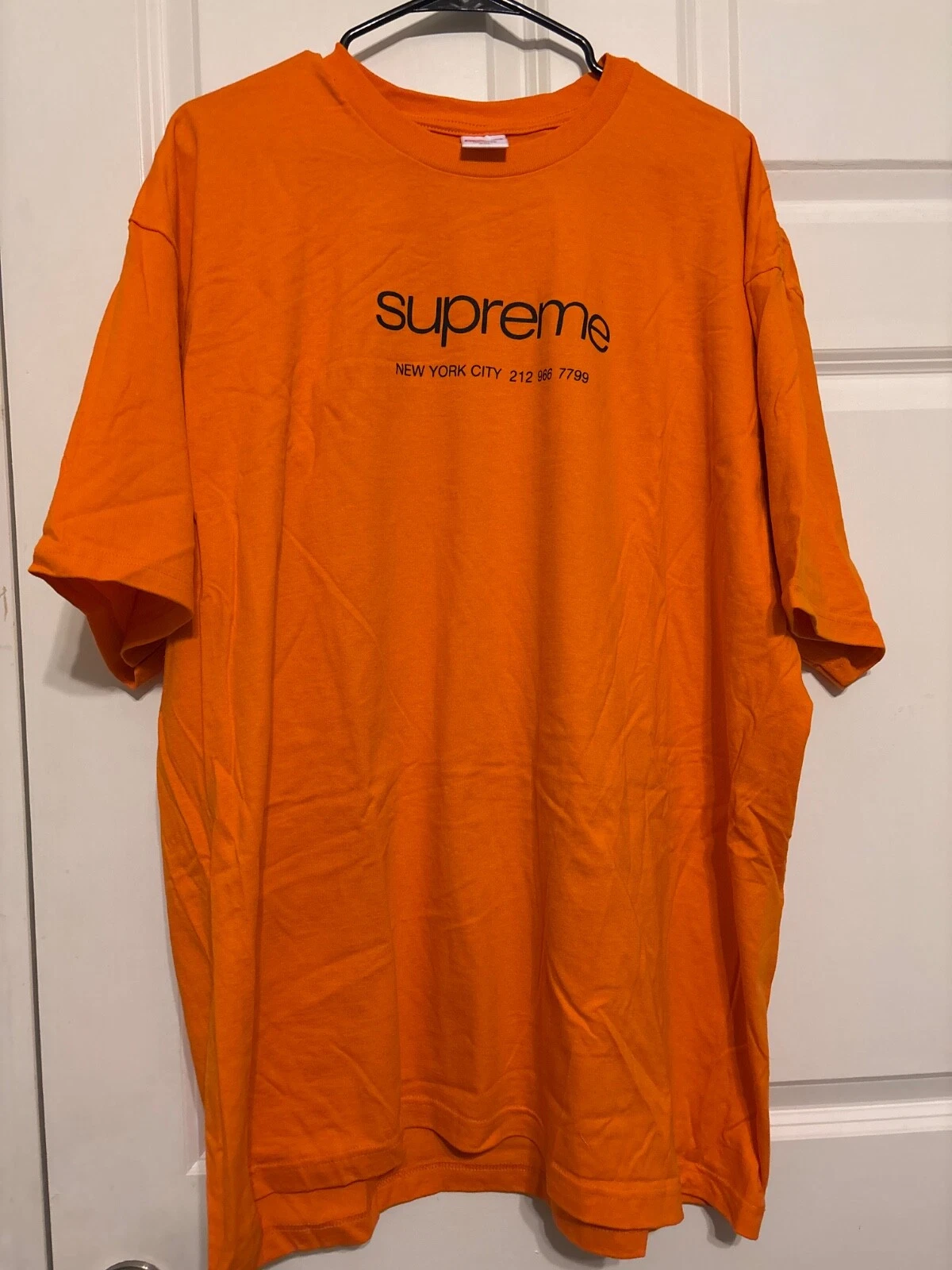 t shirt suprême 2xl homme orange