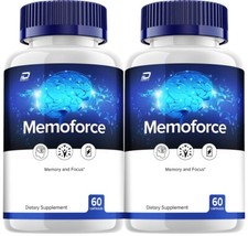 (2 Pack) MemoForce Brain Capsules - Memo Force Pills All-Natural Supplements