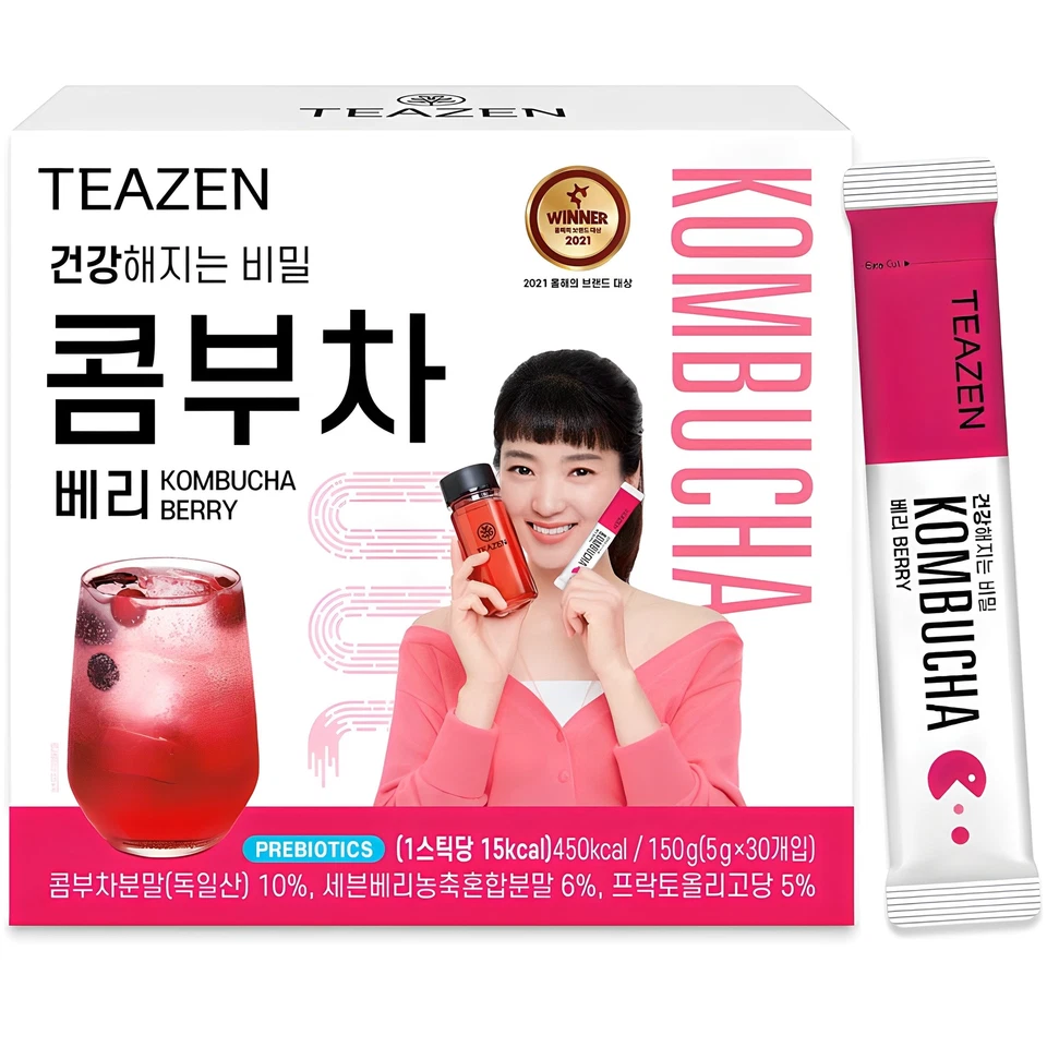 [TEAZEN] Berry Kombucha Tee 30 Sticks