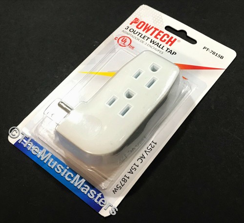 4X Triple 3 Outlet Grounded AC Wall Plug Power Splitter 3-Way Electrical Adapter - Picture 11 of 12