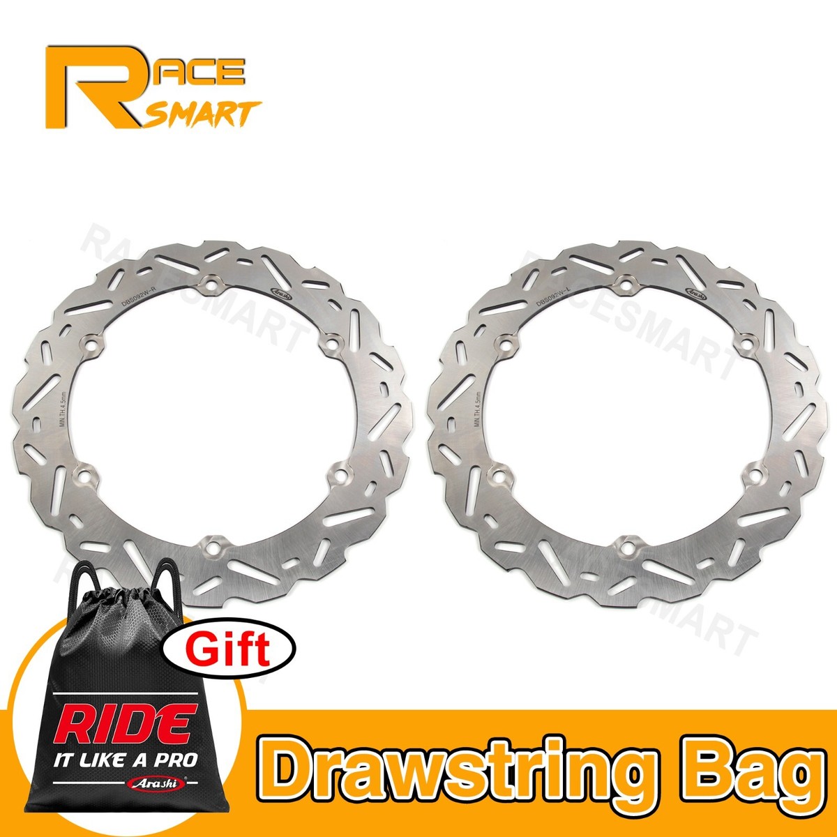 ”wave” 2PC Front Brake Rotors Disc For Honda CBR 650 F CBR650F 2014 2015