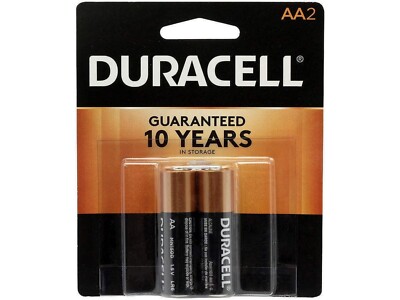 Three 2 Pack Duracell Coppertop AA Batteries with Power Boost, Total 6 Batteries
