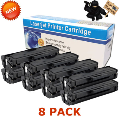 8 PACK MLT-D104S Black Toner For Samsung 104 ML1660 ML1661 ML1665 ML1860 SCX3205