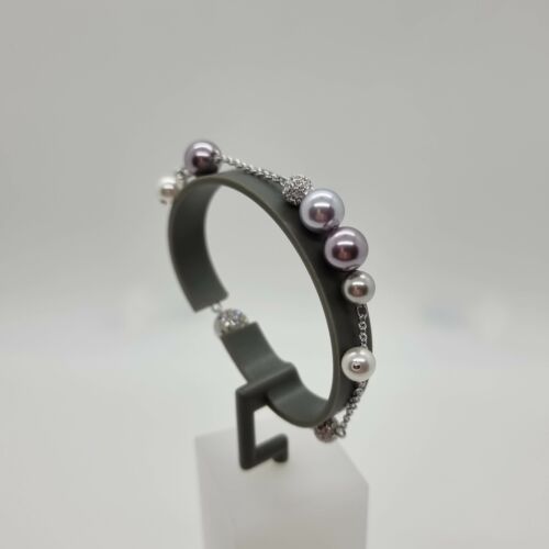 Swarovski Remix Pearl 2 Armband Perlen lila purple Gr. M Strand Bracelet 5463191 - Bild 4 von 9